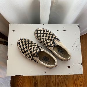 Checkerboard Slip-On Vans Size 7 Good Condition